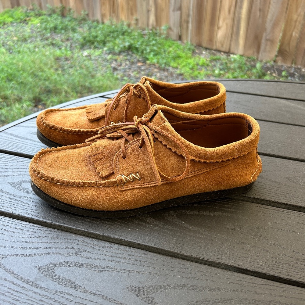 Men's Yuketen Handmade Tan Suede Moccasin Loafers